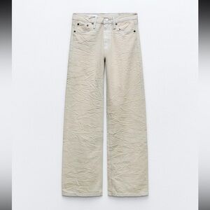 Zara Wrinkle effect jeans